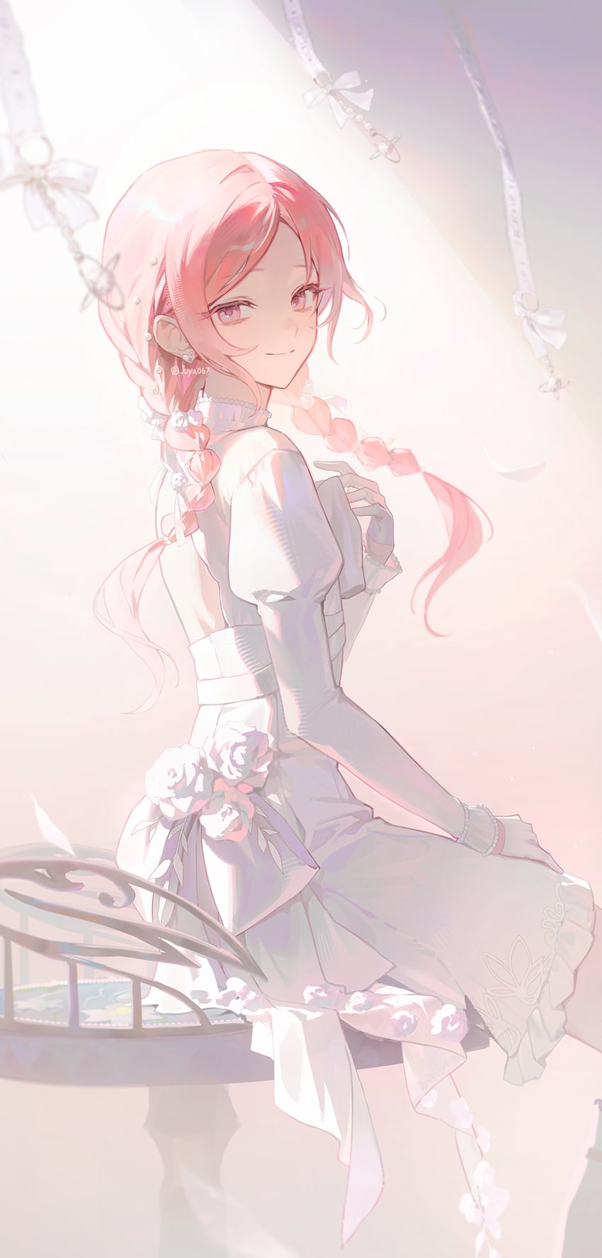 世界计划、晓山瑞希 1个其他角色 作者名 露背 模糊 辫子