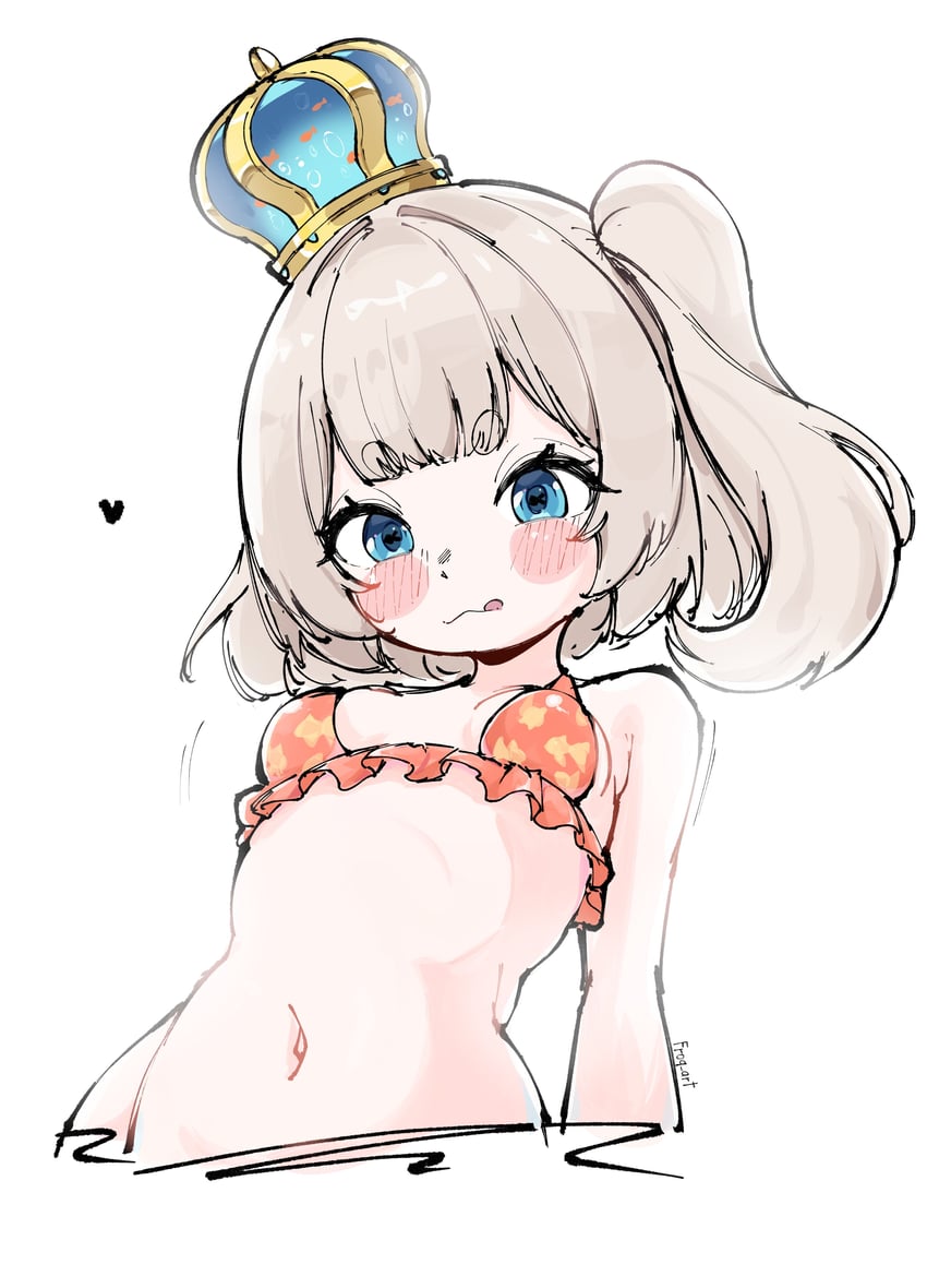 Phase Connect、玛丽玛丽（玛丽玛丽2.0）（VTuber）、MariMari (Vtuber) 1名女孩 动物花纹 比基尼 金发 蓝色皇冠