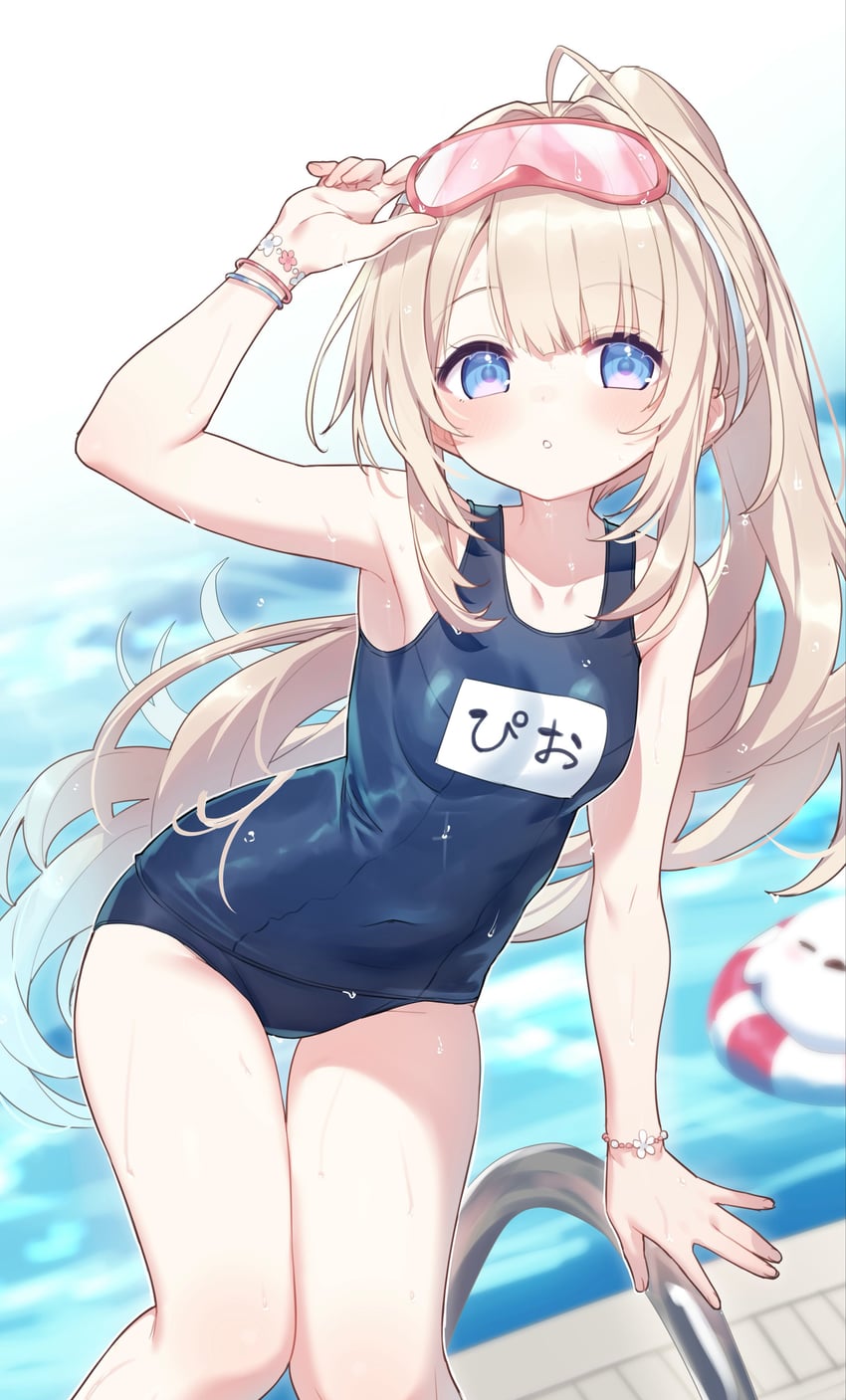 原创 1名女孩 调整眼镜 呆毛 举手 腋下
