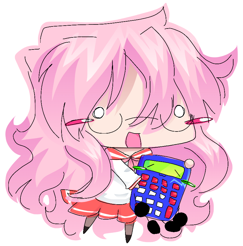 幸运星、高良美幸 1名女孩 腮红贴纸 calculatory Q版 仅限Q版