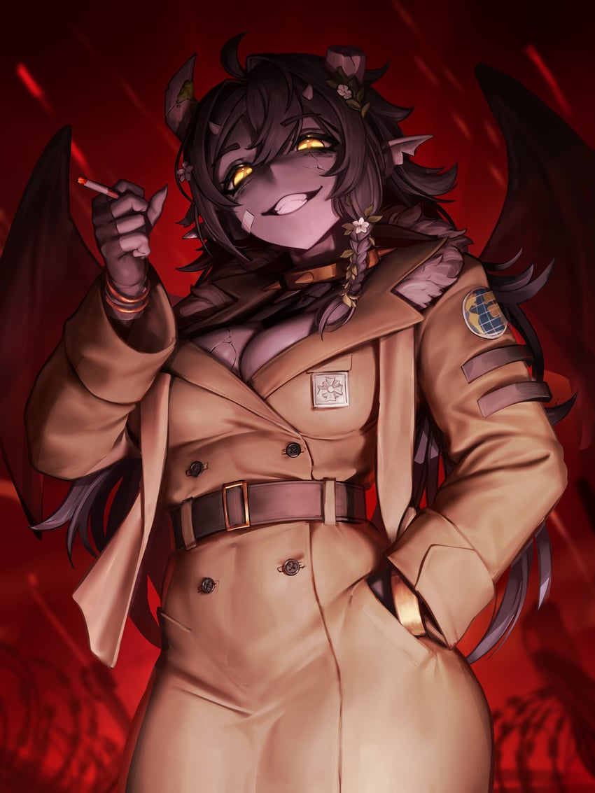 个人势虚拟主播、jax (vtuber) 1名女孩 呆毛 腰带 手链 乳房