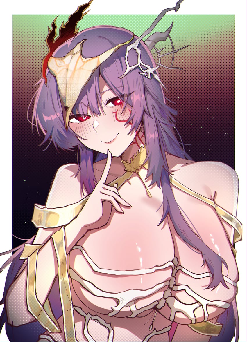Fate/Grand Order、Fate系列、urd (fate) 1名女孩 露肩 脸红 乳房 乳沟