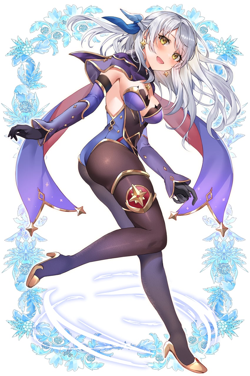 火焰纹章、圣火降魔录：晓之女神、原神 1名女孩 :D 替换服装 屁股 黑色手套
