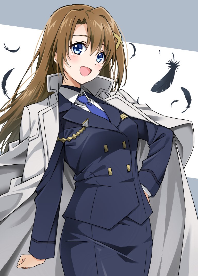 魔法少女奈叶、魔法少女奈叶Exceeds：枪火复仇、八神疾风 1名女孩 :D 饰绪 黑羽毛 黑色夹克