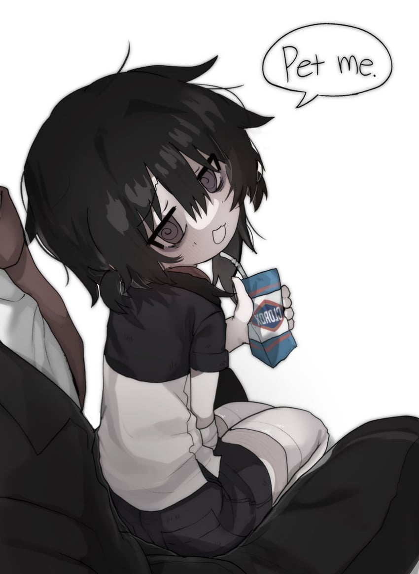 原创 2个男孩 @_@ 黑发 黑色短裤 黑色西装