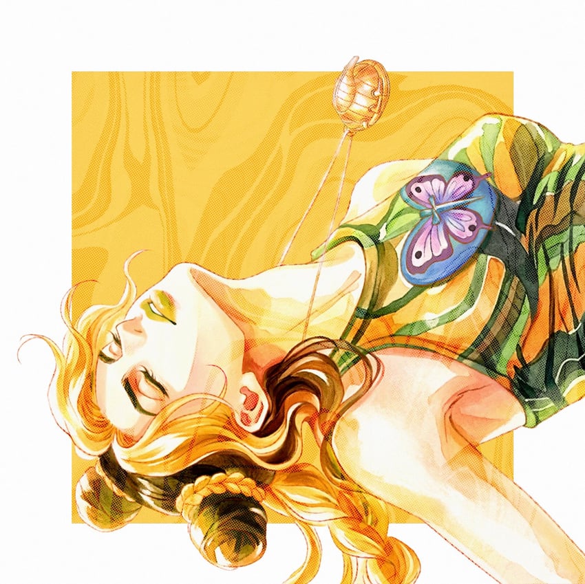 JOJO的奇妙冒险、空条徐伦 1名女孩 金发 边框 辫子 辫子马尾