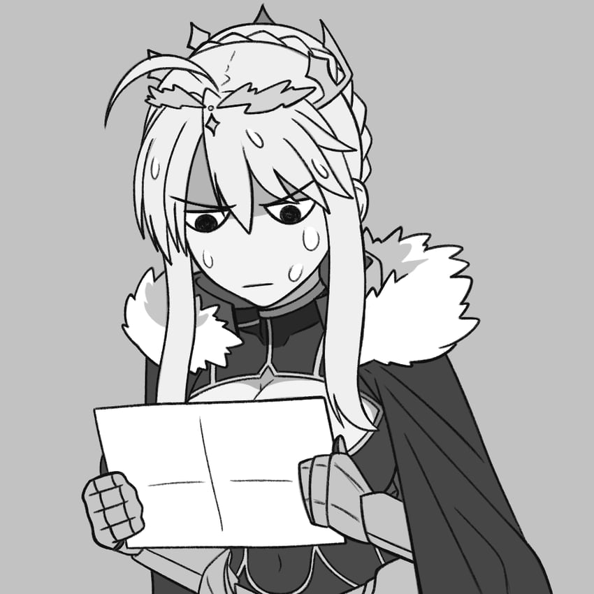 Fate/Grand Order、Fate系列、阿尔托莉雅·潘德拉贡 (Fate) 1名女孩 呆毛 辫子 乳房 婚礼长手套
