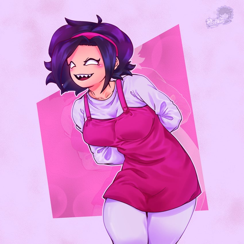 周五夜放克、Nene(Newgrounds) 1名女孩 :D 双手背在身后 作者名 黑发