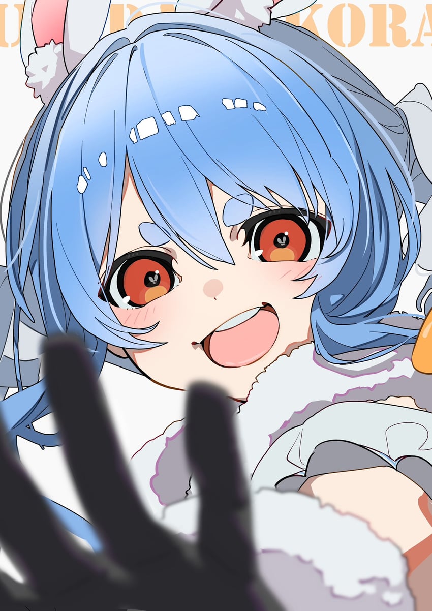 Hololive、兔田佩克拉、兔田佩克拉 (初始服装) 1名女孩 :D 兽耳毛 兽耳 黑色手套