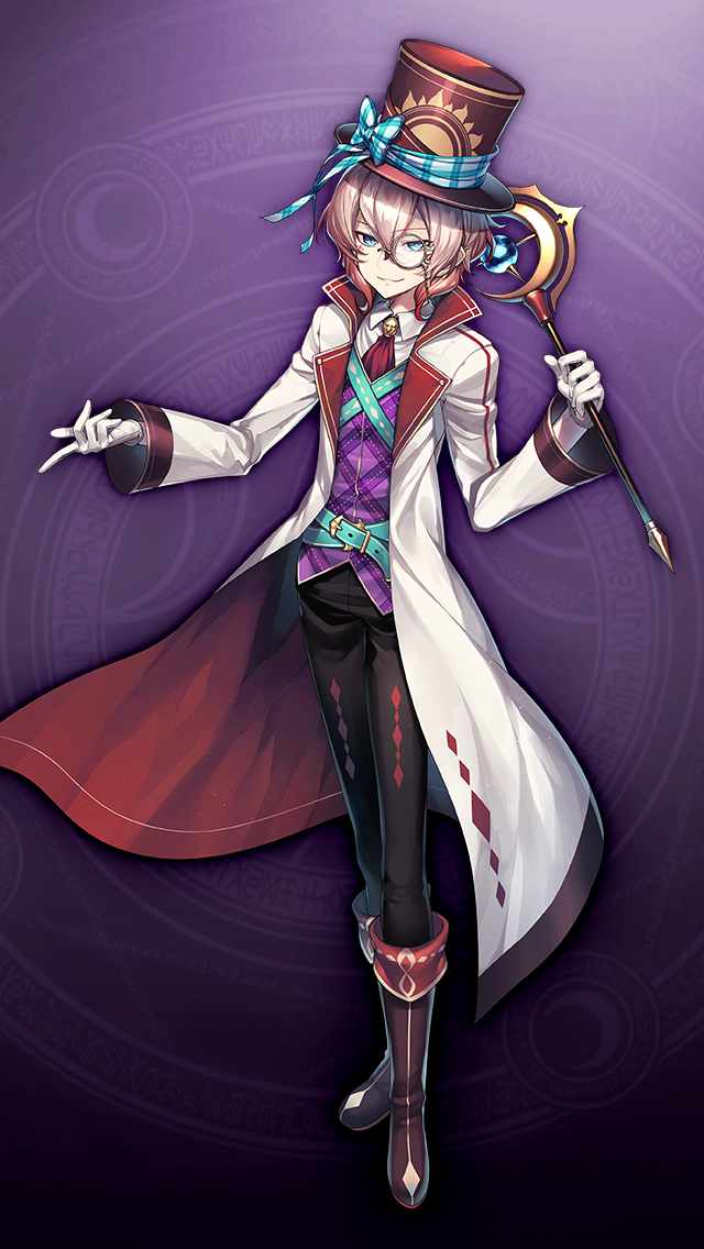 格林笔记、疯帽子 (格林笔记)、mad hatter (repage) (grimms notes) 1名男孩 水色腰带 水色瞳 腰带 黑裤子