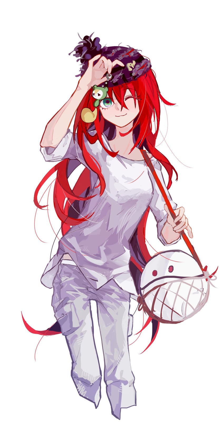 高达、高达、白天我可以星期五！ 1名女孩 针织帽 乳房 角色扮演 服装交换