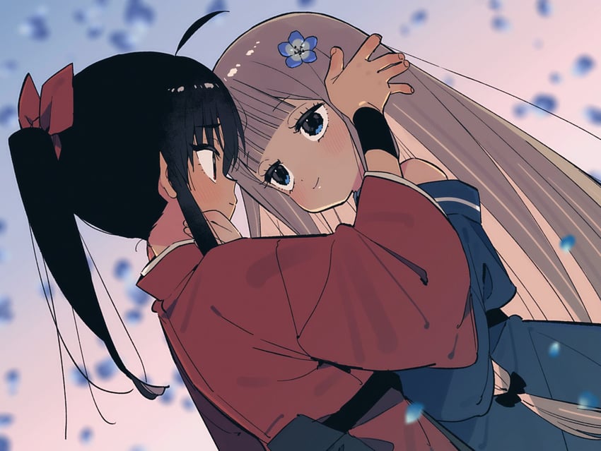 原创 1名男孩 1名女孩 黑瞳 黑发 蓝眼