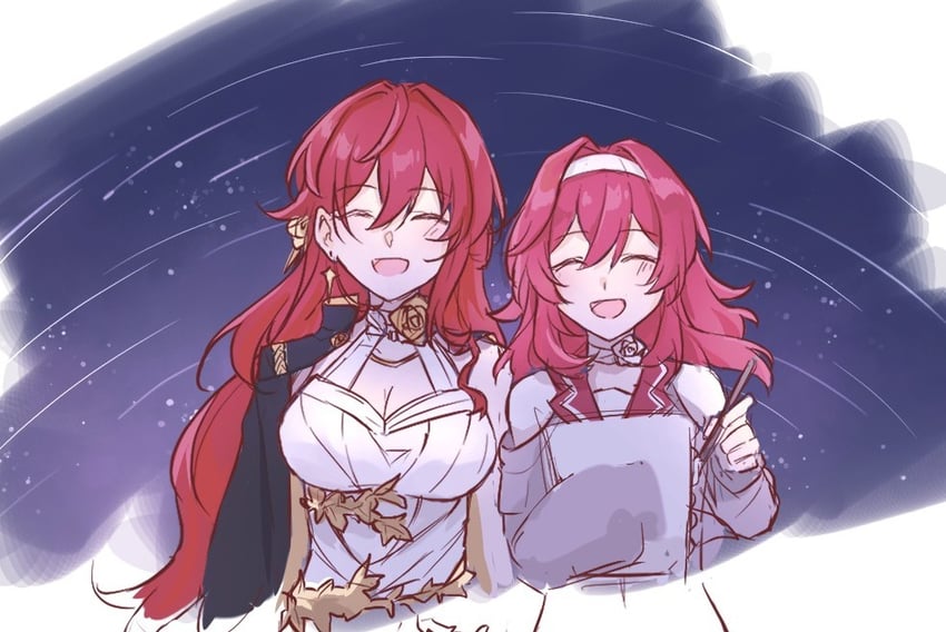 崩坏：星穹铁道、崩坏系列、姬子 (崩坏：星穹铁道) 2名女孩 微笑 幼化 乳房 乳沟