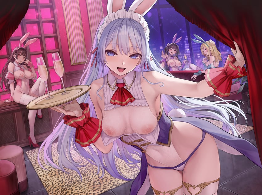 原创、sakuraya mahiru (ane taiken shuukan) 兽耳 乳房 巨乳 长发 多名女孩