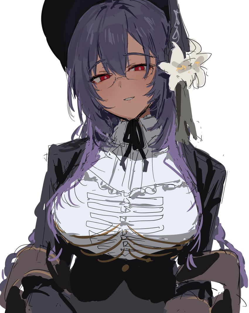 Fate/Grand Order、Fate系列、urd (fate) 1名女孩 黑色软帽 黑色夹克 软帽 乳房