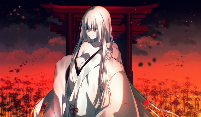 原创 1名女孩 露肩 黑瞳 齐刘海 乳房