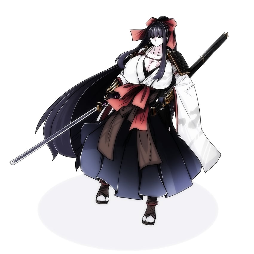 原创 1名女孩 黑瞳 黑发 黑色袴 蝴蝶结