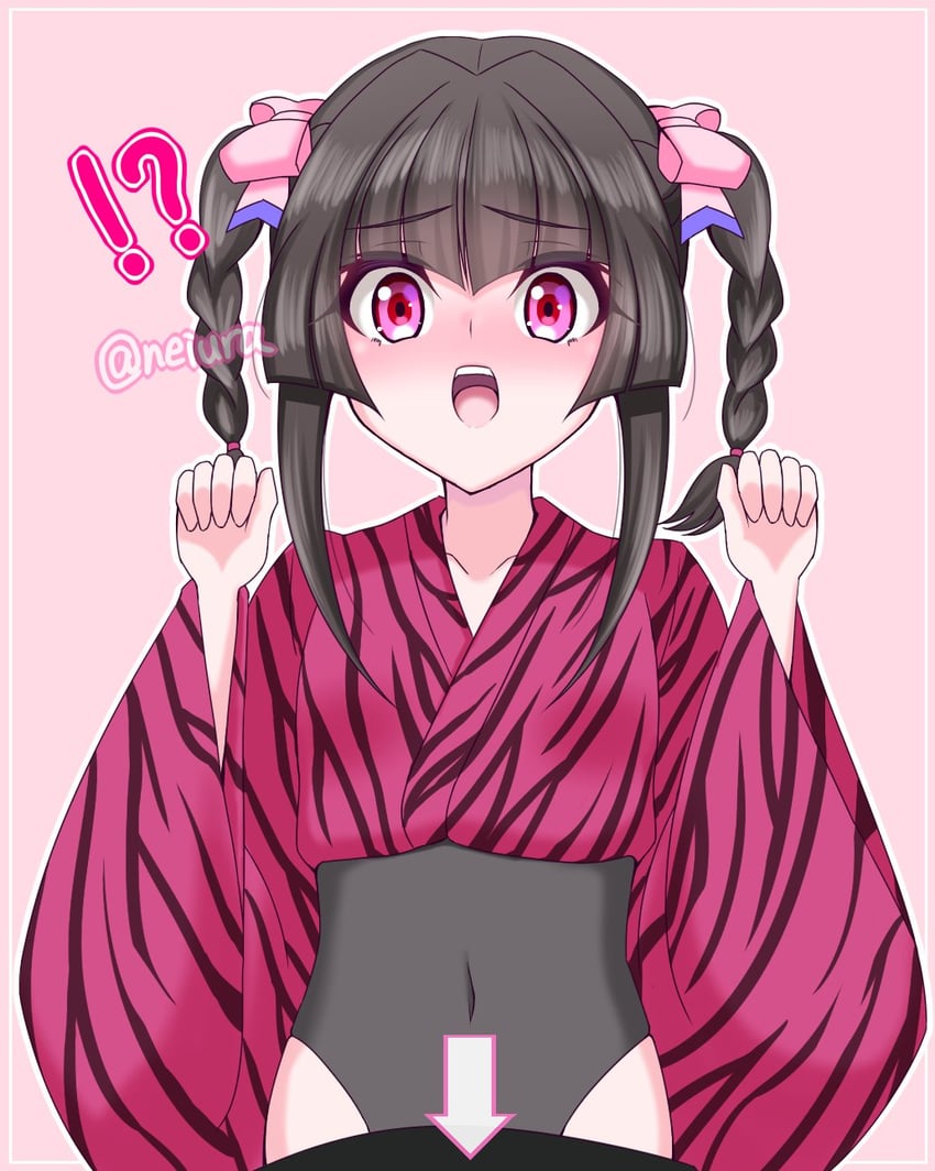 战姬绝唱、月咏调 !? 1名女孩 箭头（符号） 齐刘海 齐发尾