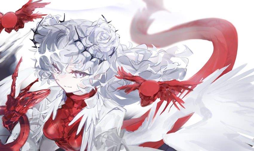 韵律源点 Arcaea、viim (arcaea) 1名女孩 鸟 紧身连体衣 锁链 羽翼