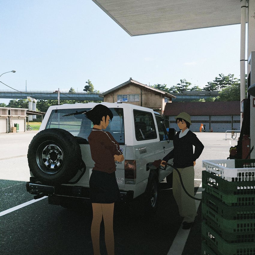 极限竞速、forza horizon 6 2名女孩 建筑 黑发 黑色夹克 黑鞋