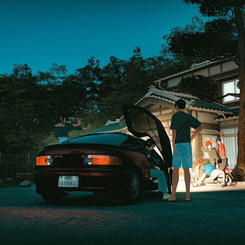 极限竞速、forza horizon 6 1名男孩 1个其他角色 3人女子 建筑 黑色卫衣