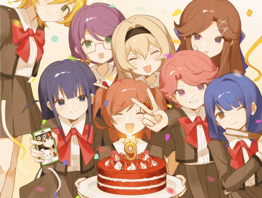 少女☆歌剧 Revue Starlight、爱城华恋、大场奈奈 6个以上女孩 :D 微笑 动物形状枕头 周年纪念