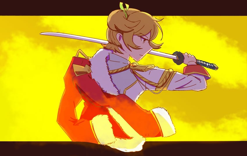 少女☆歌剧 Revue Starlight、大场奈奈 1名女孩 饰绪 金发 闭嘴 侧视