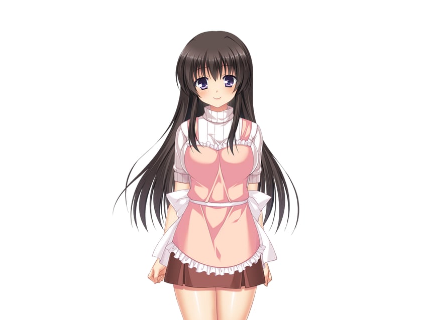 梦见颊！、mikami juri 1名女孩 围裙 黑发 脸红 乳房