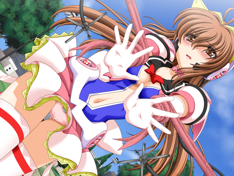 魔法战士 (系列)、mahou senshi symphonic knights、symphonic lily 1名女孩 2000年代风格 BDSM 脸红 束缚