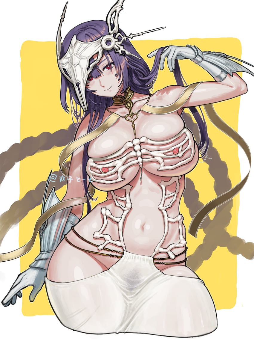 Fate/Grand Order、Fate系列、urd (fate) 1名女孩 动物骨架 辫子 乳房 项圈