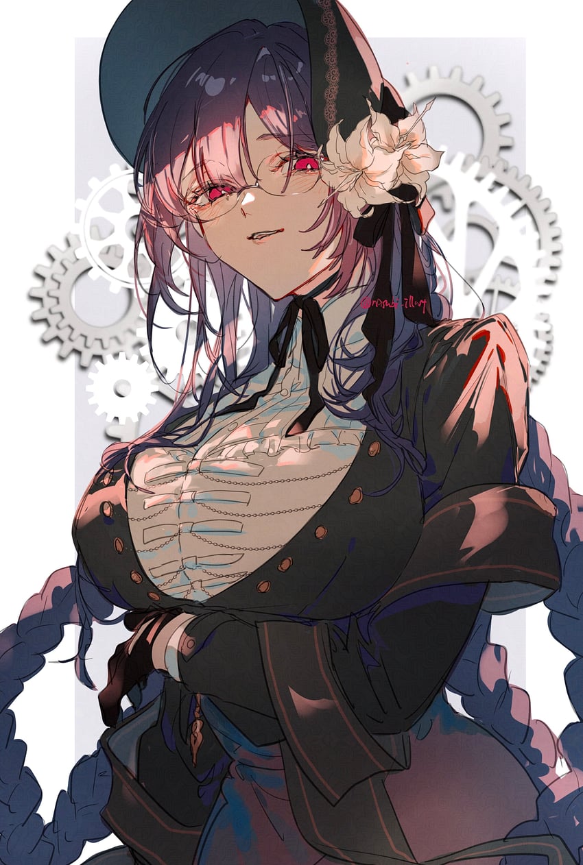 Fate/Grand Order、Fate系列、urd (fate) 1名女孩 黑色软帽 黑色手套 黑色夹克 软帽
