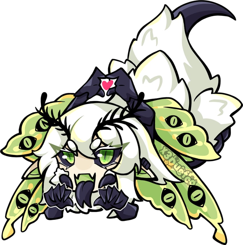 个人势虚拟主播、Juniper Actias、Juniper Actias (snoth) 1名女孩 触角 节肢动物娘 黑色巩膜 黑舌头