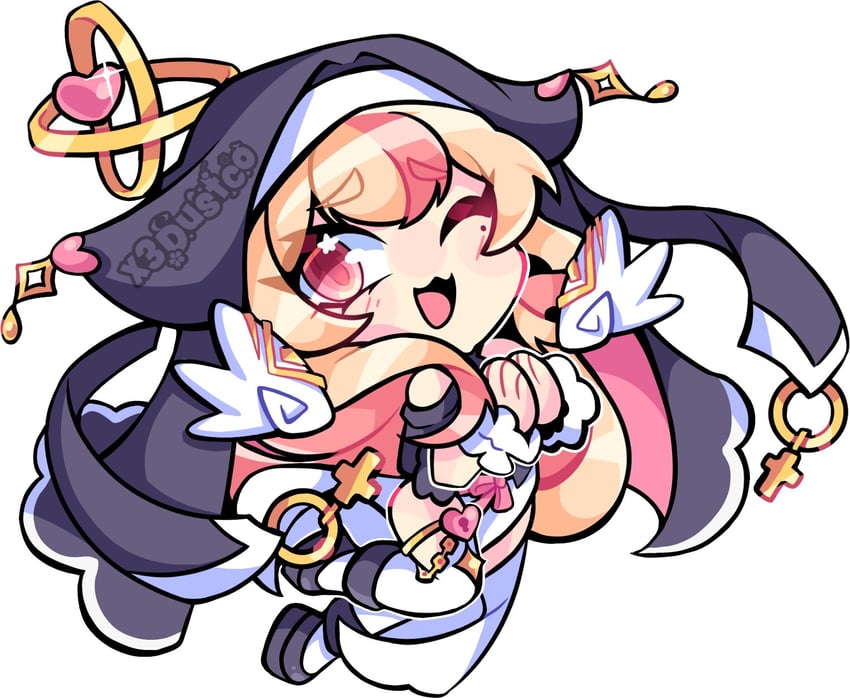 个人势虚拟主播、Suko (Vtuber) 1名女孩 金发 Q版 十字架 脱离的翅膀