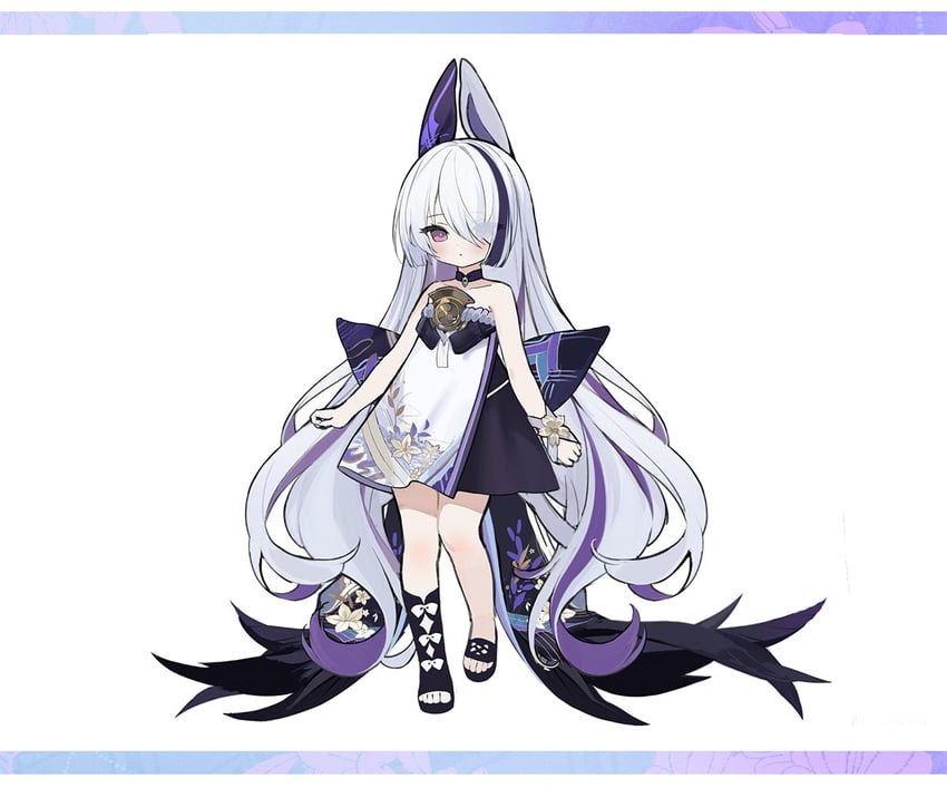 碧蓝航线、unzen-chan (azur lane) 1名女孩 幼化 露肩 连衣裙 全身