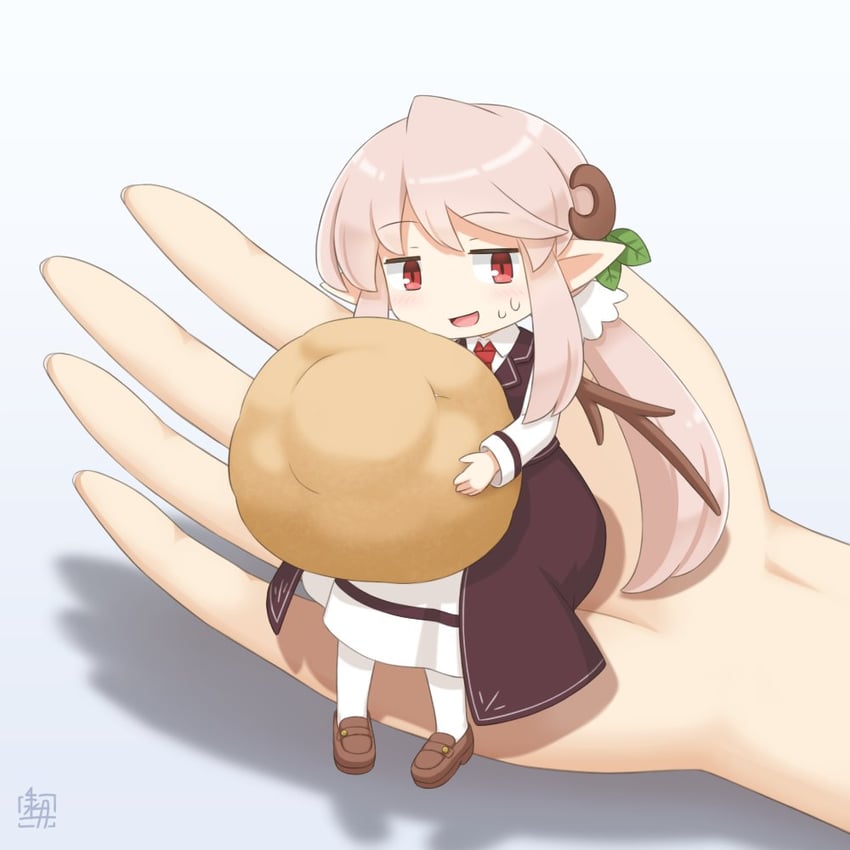 原创、艾丝塔尼亚 1名女孩 作者标志 蝴蝶结 棕色裙子 棕色背心