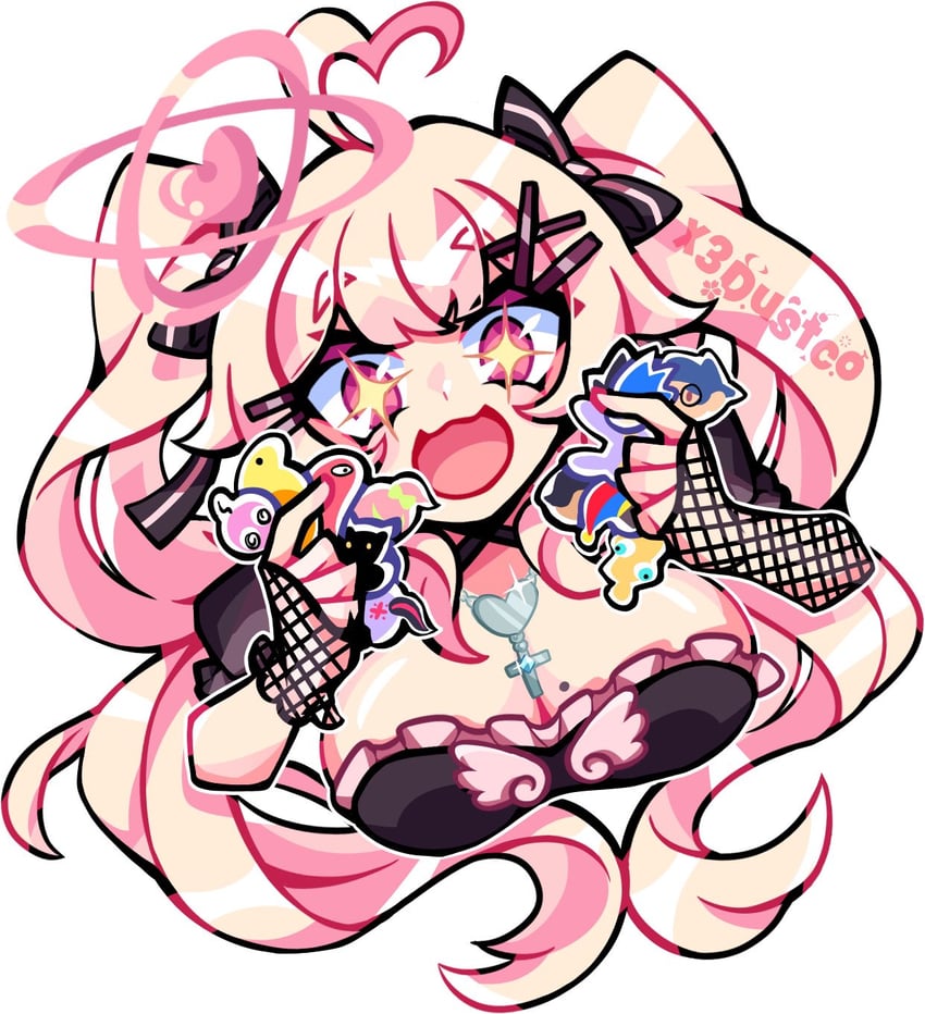 个人势虚拟主播、Suko (Vtuber) 1名女孩 呆毛 黑色蝴蝶结 金发 蝴蝶结