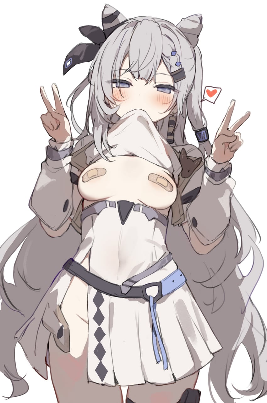Hololive、Hololive Indonesia、薇丝提亚·泽塔 1名女孩 创可贴 乳头贴 乳房 嘴叼衣服