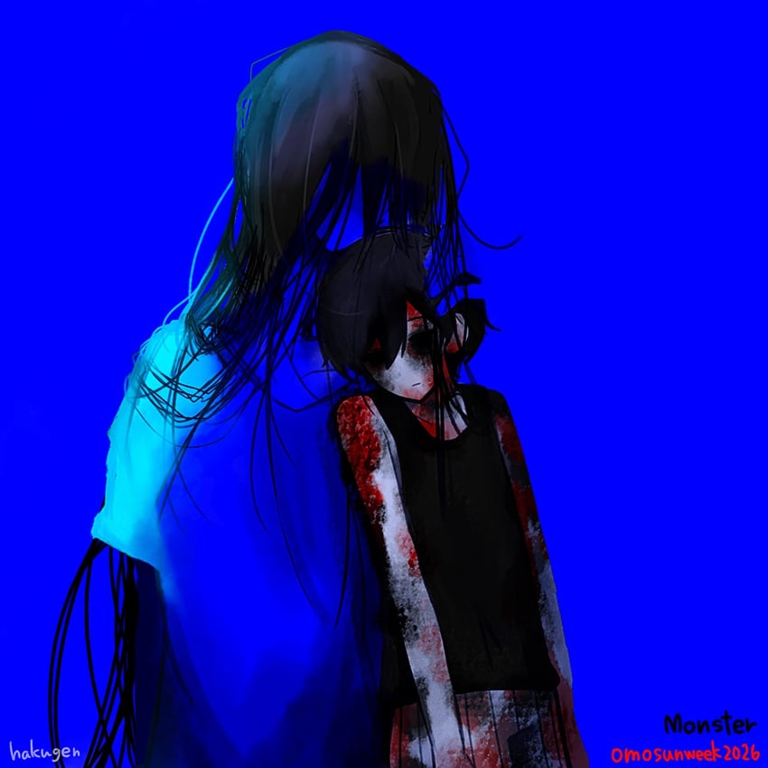 OMORI、Mari (Omori)、Mari (灵魂) (OMORI) 1名男孩 1名女孩 呆毛 作者名 黑瞳