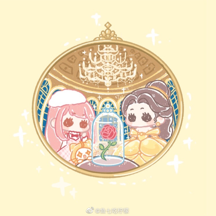 美女与野兽 (迪士尼)、暖暖系列、闪耀暖暖 +_+ 2名女孩 呆毛 动物 宴会厅