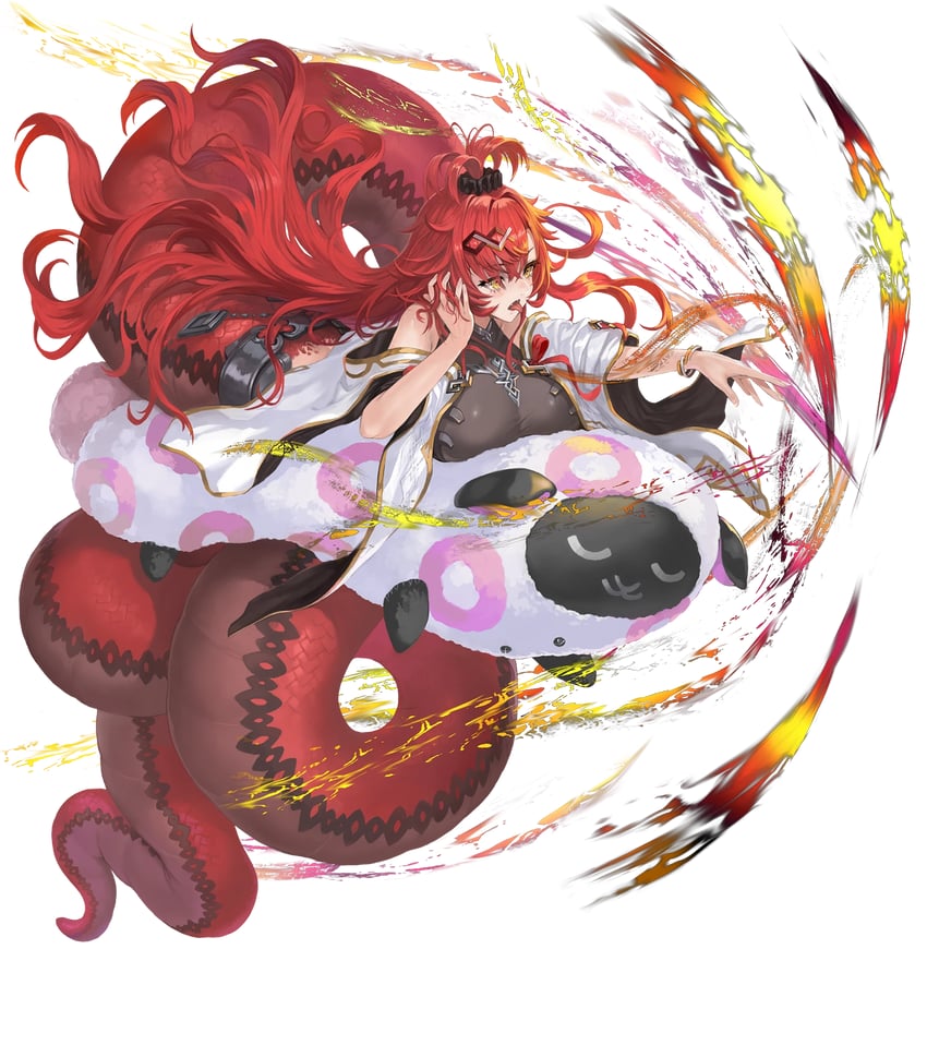 火焰纹章、火焰之纹章：英雄、jormungandr (fire emblem) 1名女孩 攻击 露肩 黑色发圈 手链