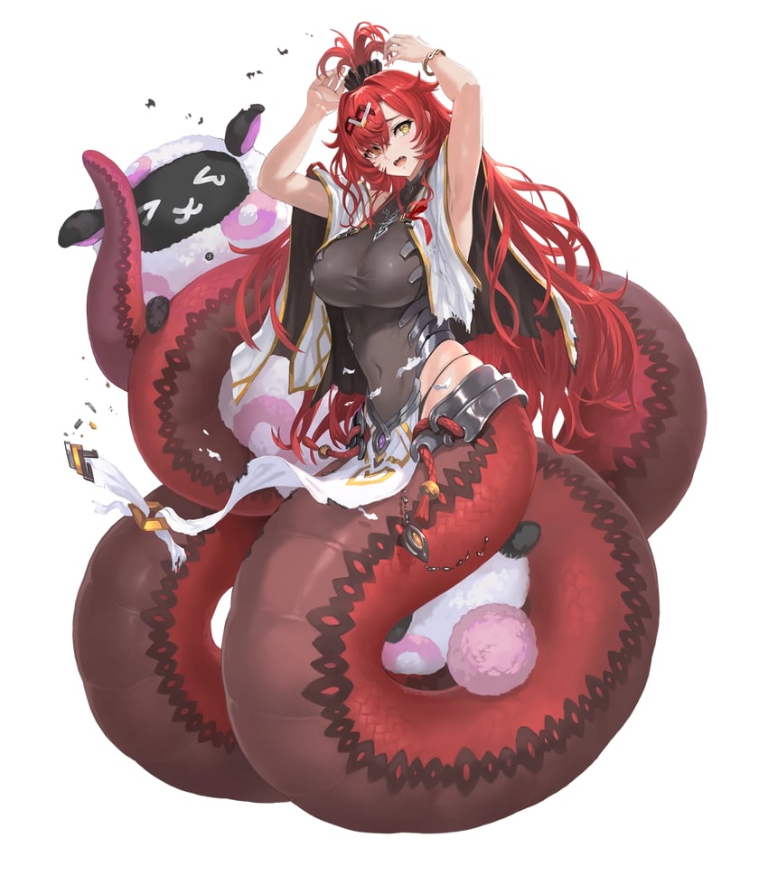 火焰纹章、火焰之纹章：英雄、jormungandr (fire emblem) 1名女孩 露肩 黑色发圈 手链 乳房