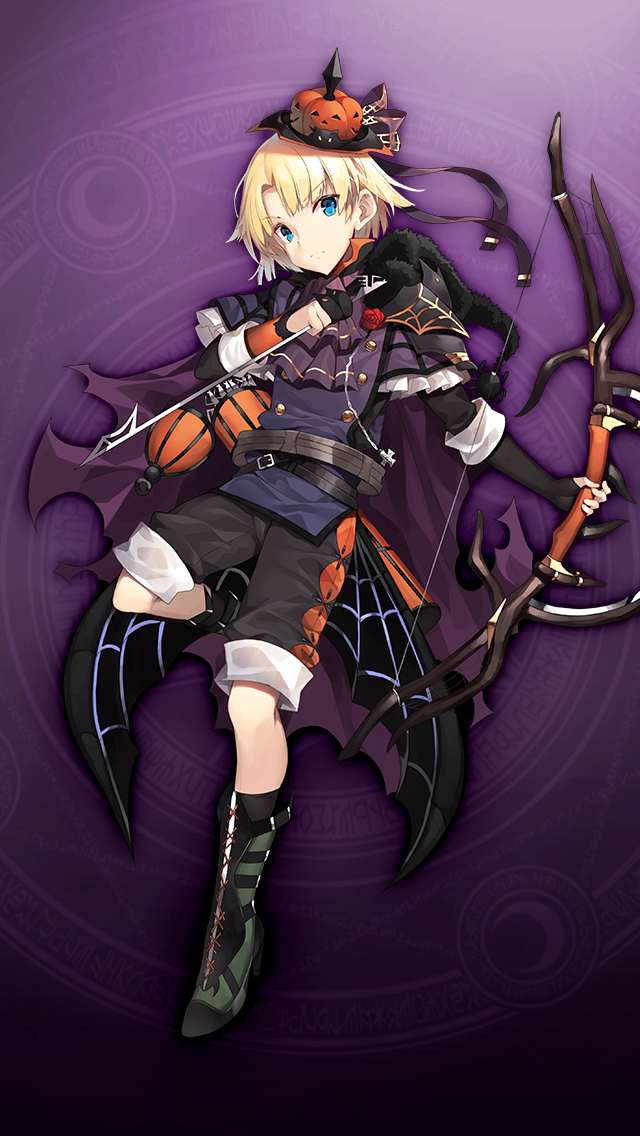 格林笔记、韩塞尔 (格林笔记)、hansel (halloween) (grimms notes) 1名男孩 箭 阿斯科特领巾 黑色靴子 黑色手套