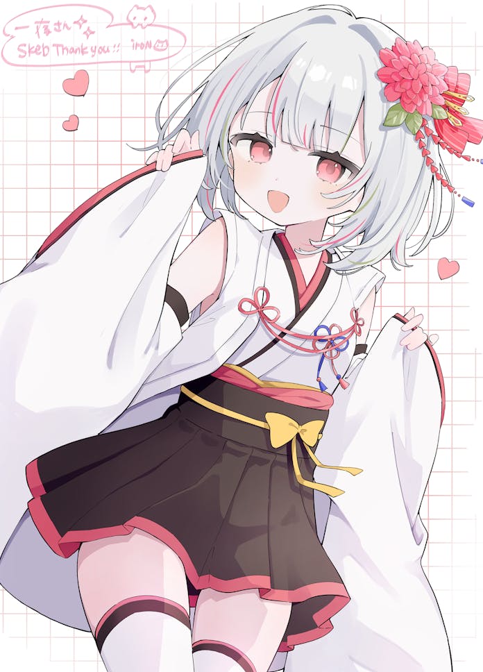 原创 1名女孩 蝴蝶结 蝶形领结 露肩袖 花