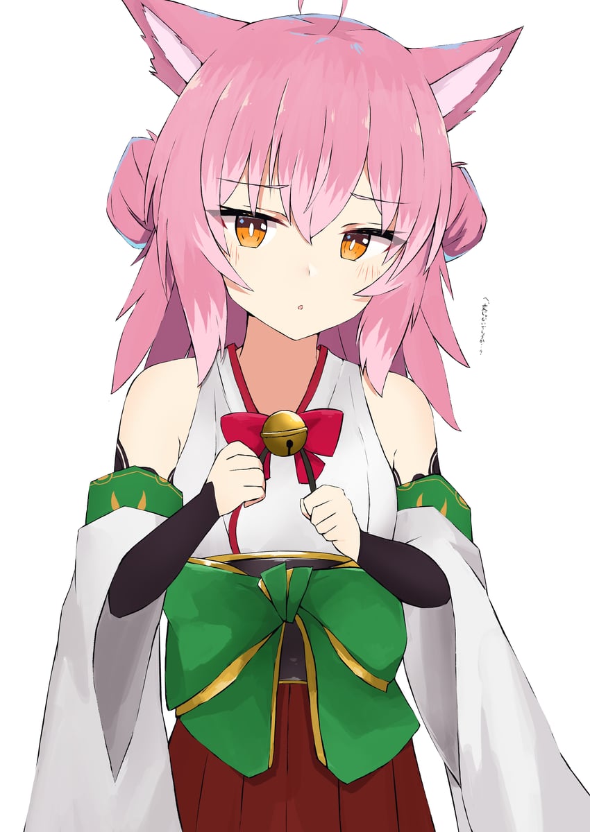 原创 1名女孩 惊讶 呆毛 兽耳毛 兽耳