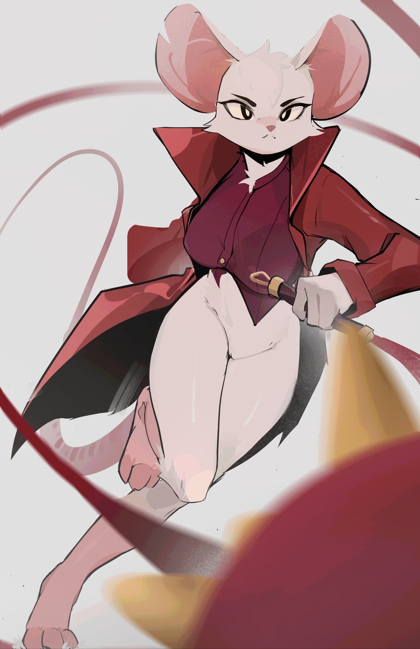 mina the hollower (game)、铲子骑士、mina the hollower 1名女孩 :< 兽耳 乳房 外套