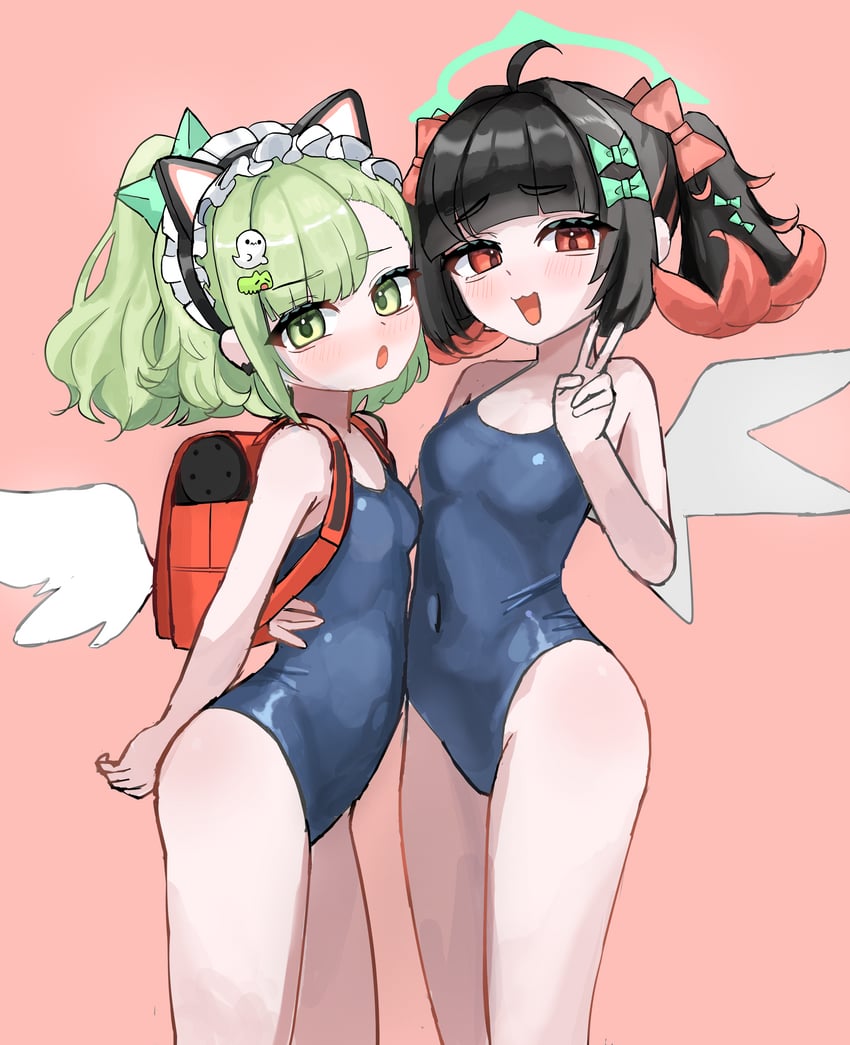 绝区零、南宫郁、桑娜 (绝区零) 2名女孩 猫脸笑 替换服装 兽耳发箍 兽耳