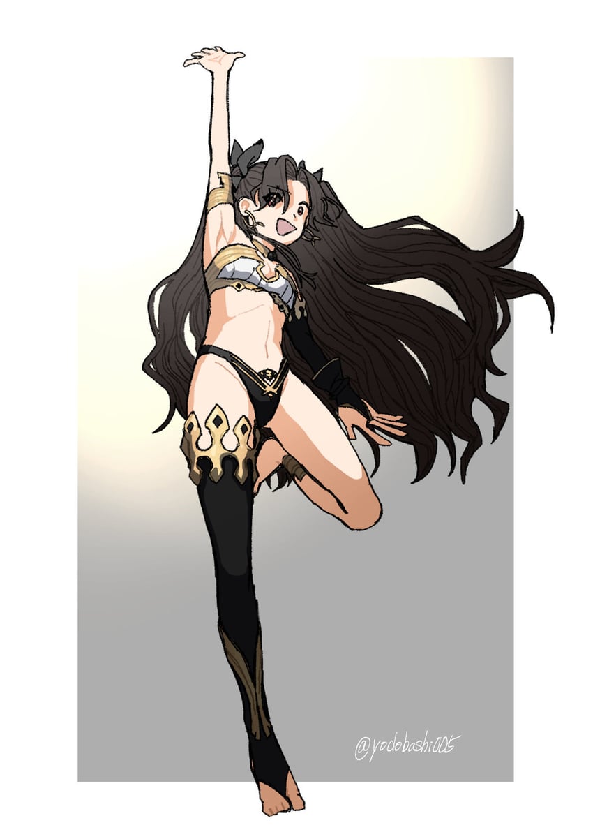 Fate/Grand Order、Fate系列、伊什塔尔 (Fate) 1名女孩 举手 护臂 臂环 不对称腿部穿着