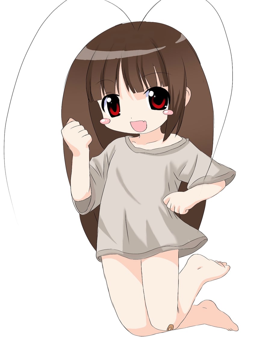 原创 1名女孩 2000年代风格 呆毛 节肢动物娘 创可贴