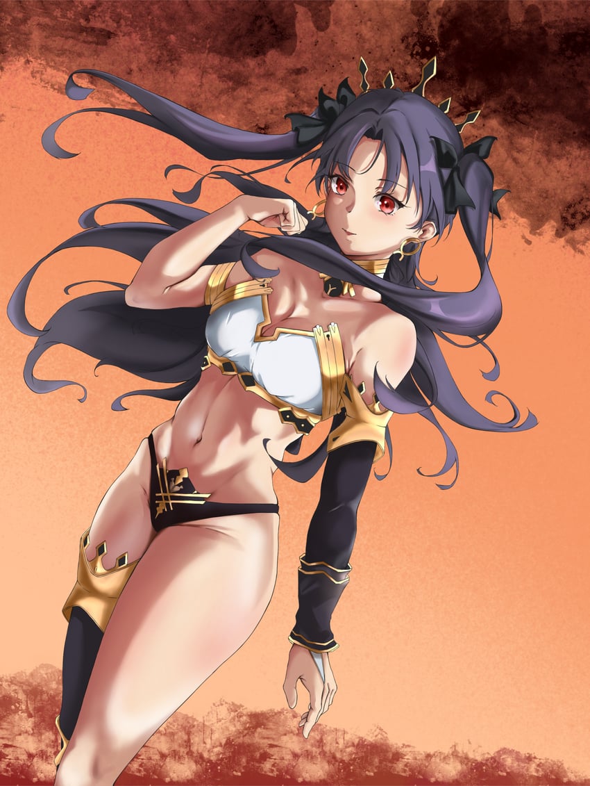 Fate/Grand Order、Fate系列、伊什塔尔 (Fate) 1名女孩 护臂 臂环 铠甲 不对称腿部穿着