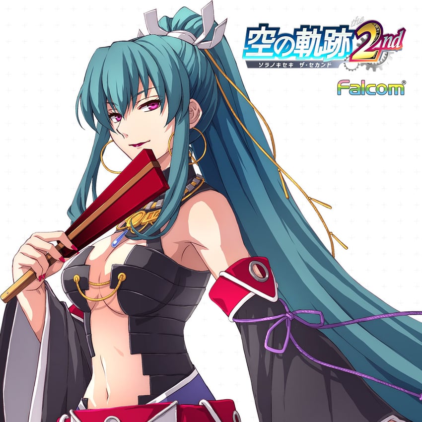 英雄传说、Falcom、空之轨迹SC 1名女孩 黑色连衣裙 黑色袖子 蓝发 齐刘海